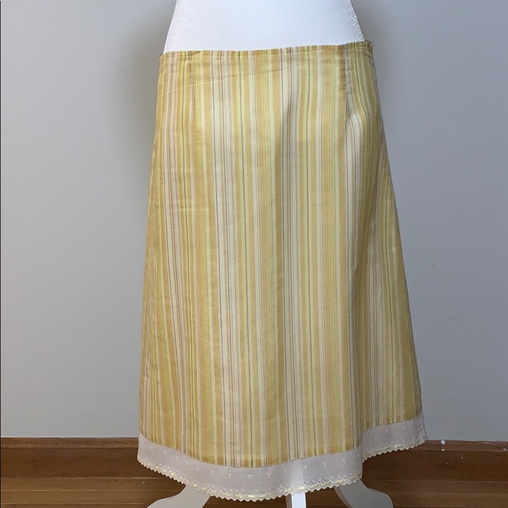 Syrup Yellow White Skirt 6